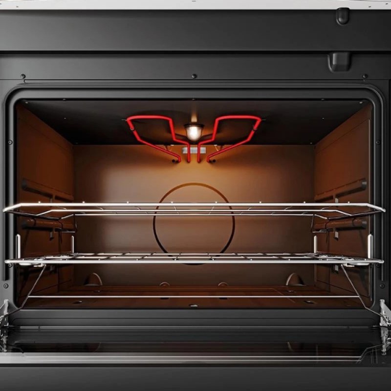 FogÃ£o 5 Bocas Preto com Mesa Inox Dako Magister Grill Bivol