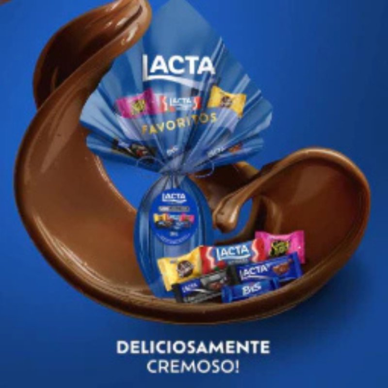 Ovo de PÃ¡scoa Lacta Favoritos 540g                                             Mix de Sabores IcÃ´nicos!