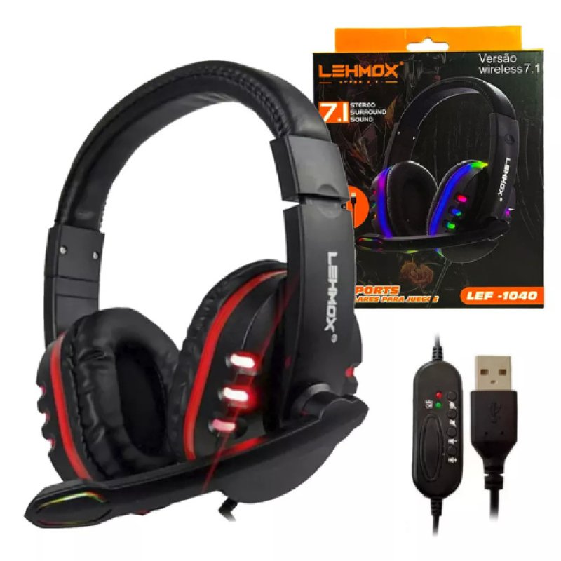 Fone de Ouvido Headset Gamer USB 7.1