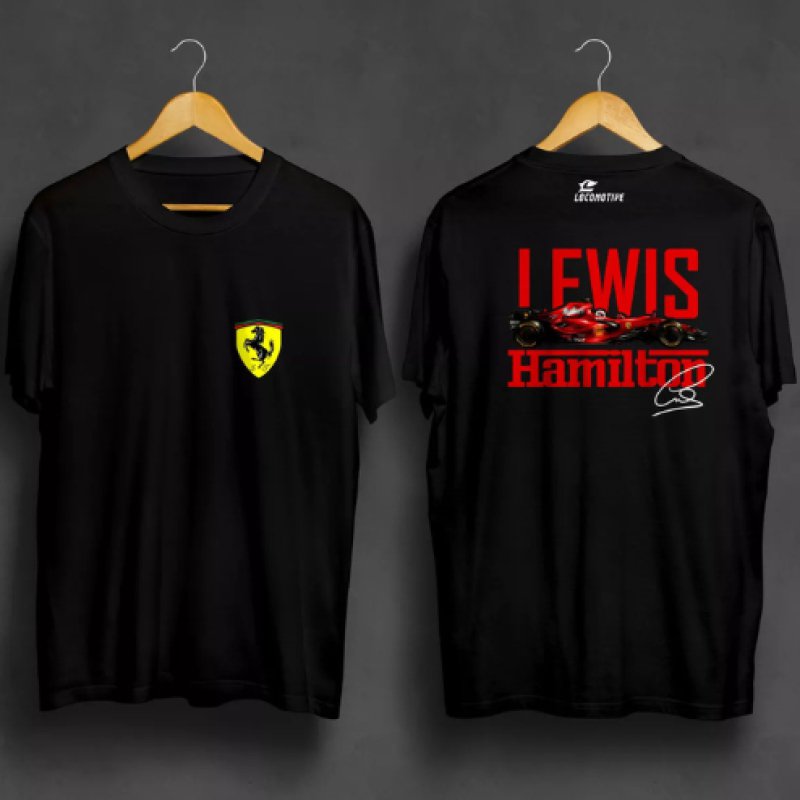 Camiseta F1 Ferrari Lewis Hamilton Oficial 2025 Scuderia