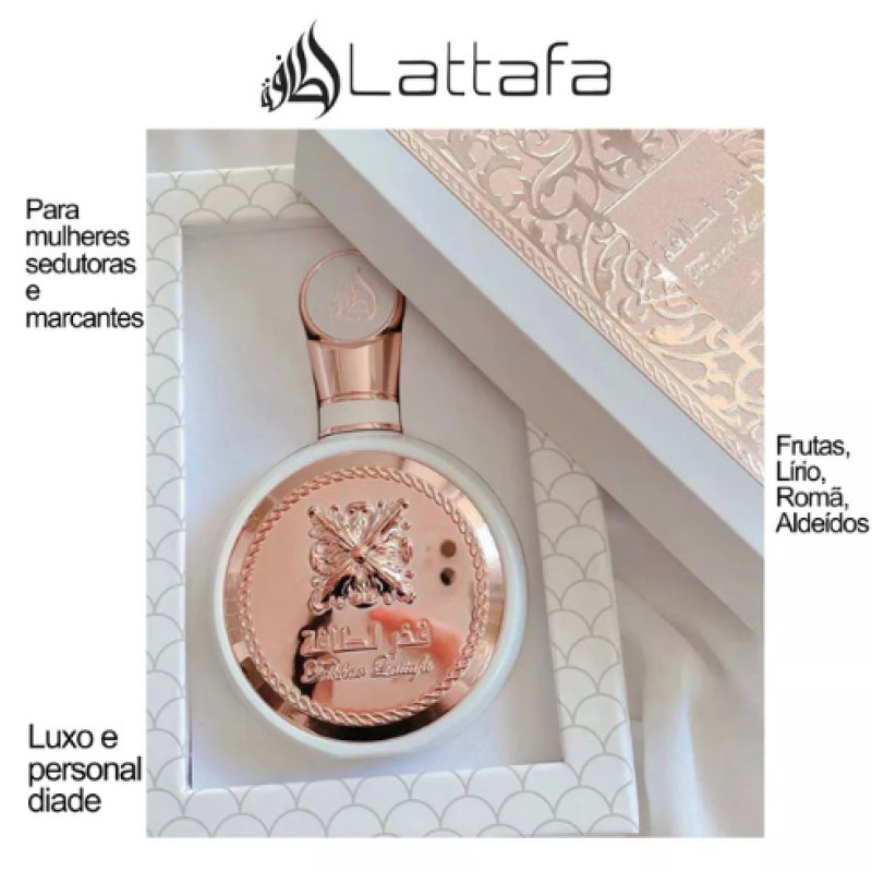 Perfume Ãrabe - Lattafa Eau De Parfum 100ml Fakhar Rose ( Perfume Feminino )
